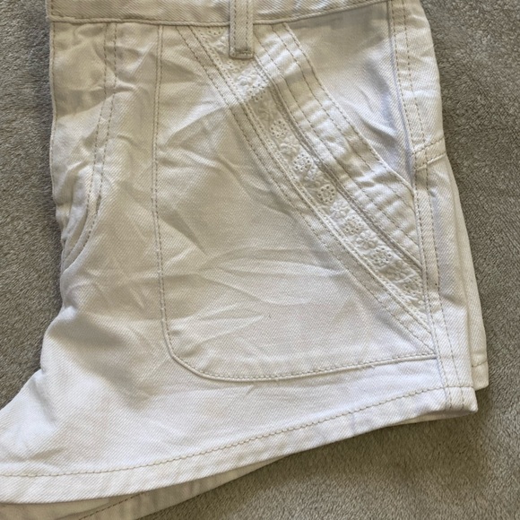 Free People White High Waist Denim Shorts - Picture 8 of 11